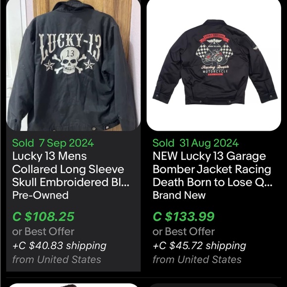 Lucky 13 Biker Jacket / Medium / Lucky 13 Physco - Picture 10 of 11